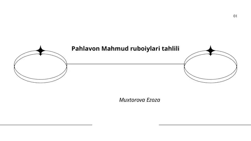 Pahlavon Mahmud ruboiylari tahlili