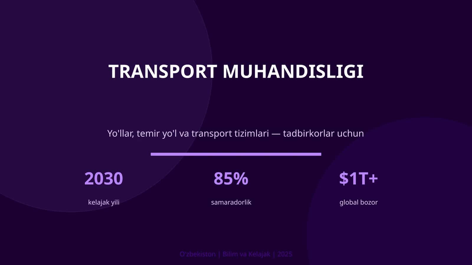 TRANSPORT MUHANDISLIGI