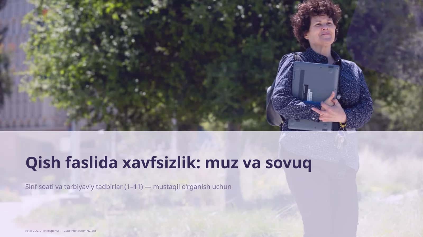 Qish faslida xavfsizlik: muz va sovuq