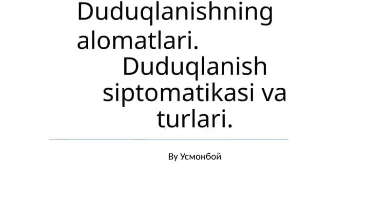 Balbuzniy turlari