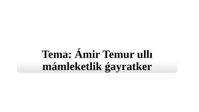 Ámir Temur