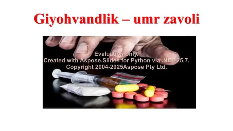 Giyohvandlik – umr zavoli