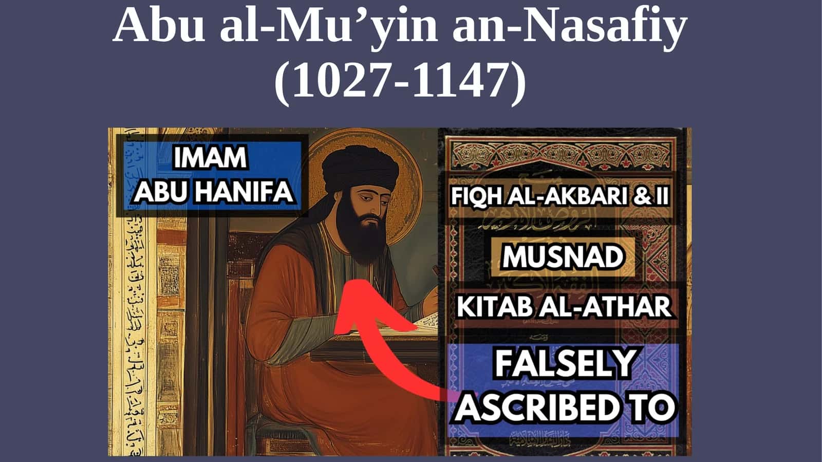Abu al-Mu’yinan-Nasafiy(1027-1147)