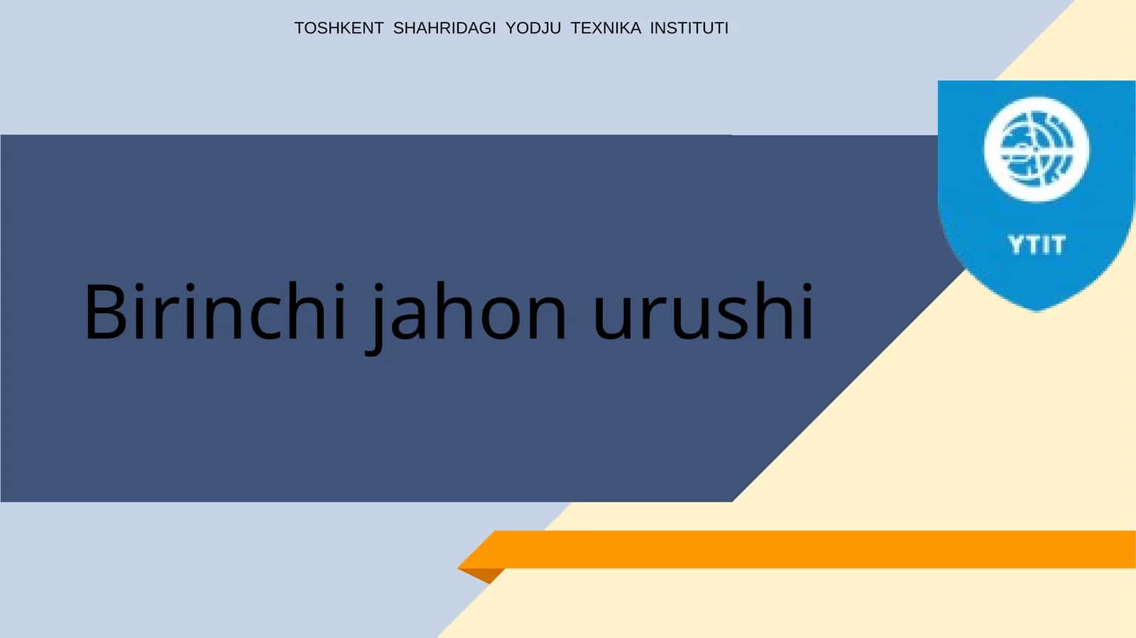 Birinchi jahon urushi