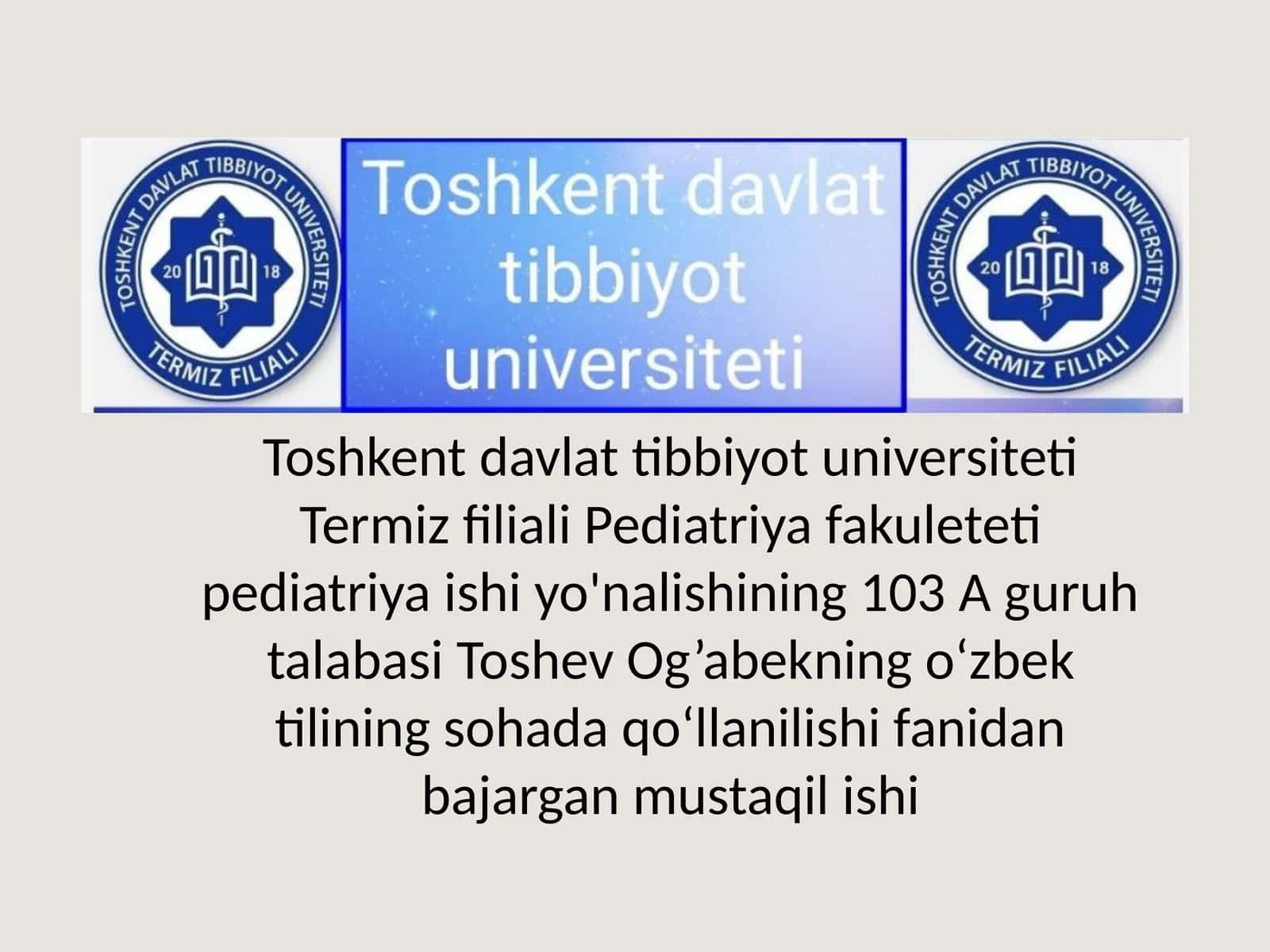 Tibbiy mavzudagi nasriy asarlar tili tahlili