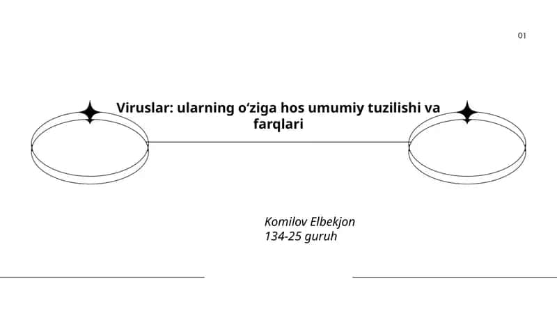 Viruslar: ularning oʻziga hos umumiy tuzilishi va farqlari