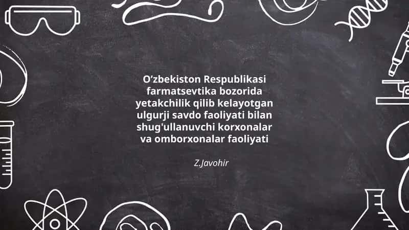 Farmatsevtika Ulug' savdo korxonalarining faoliyati