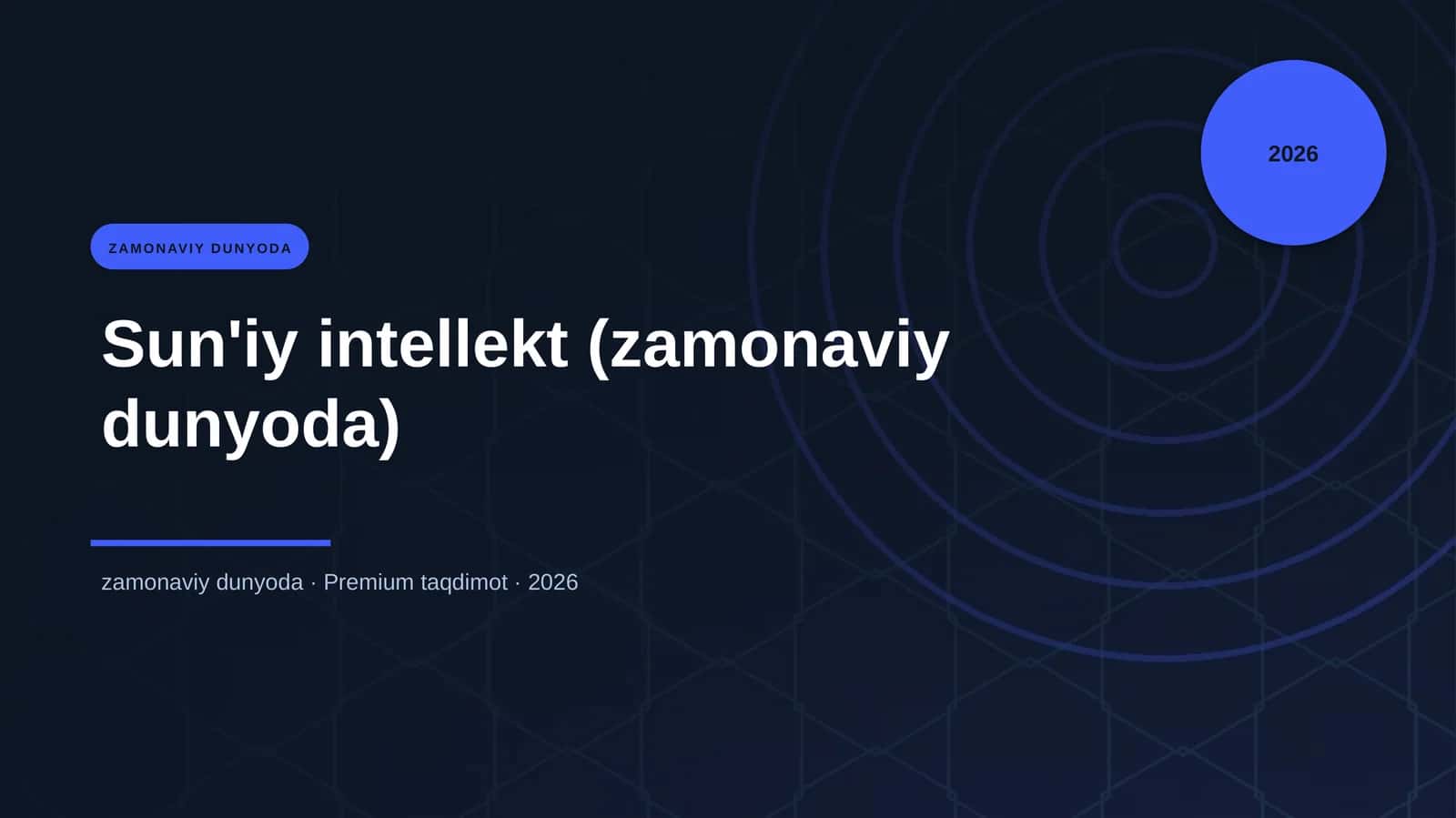 Sun'iy intellekt (zamonaviy dunyoda)