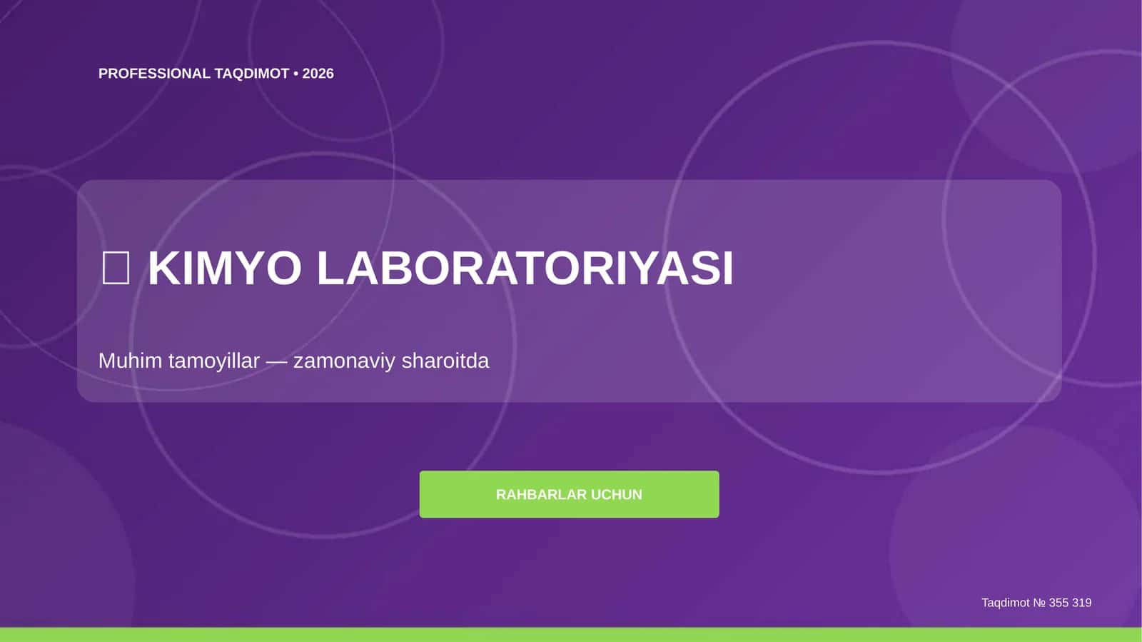 KIMYO LABORATORIYASI