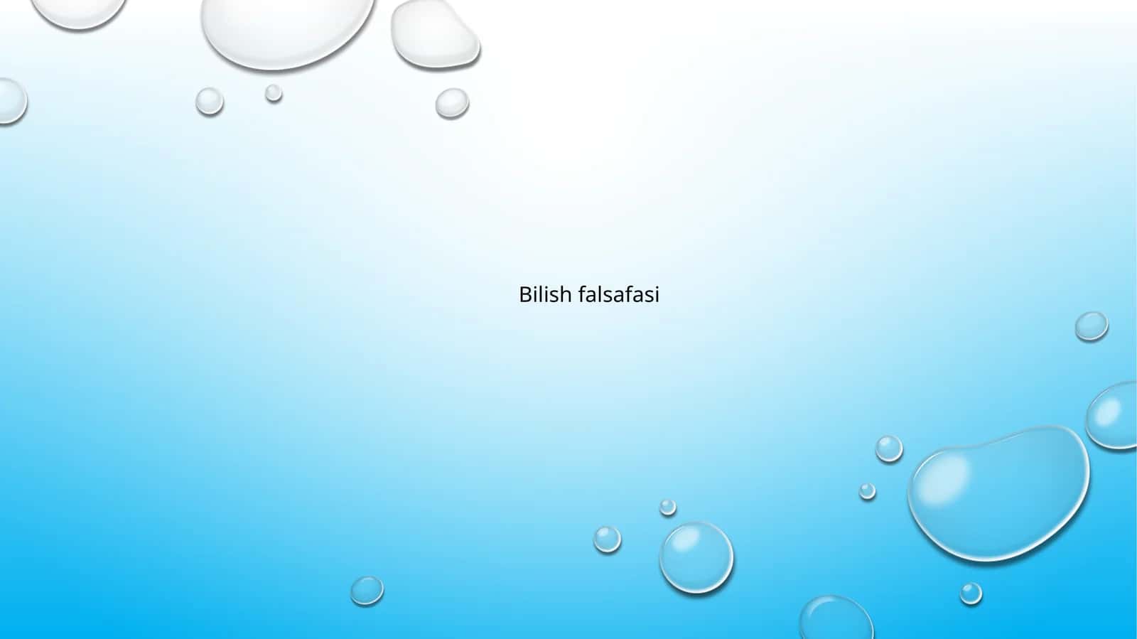 Bilish falsafasi