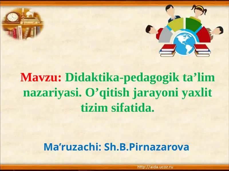 Didaktika-pedagogik ta'lim nazariyasi