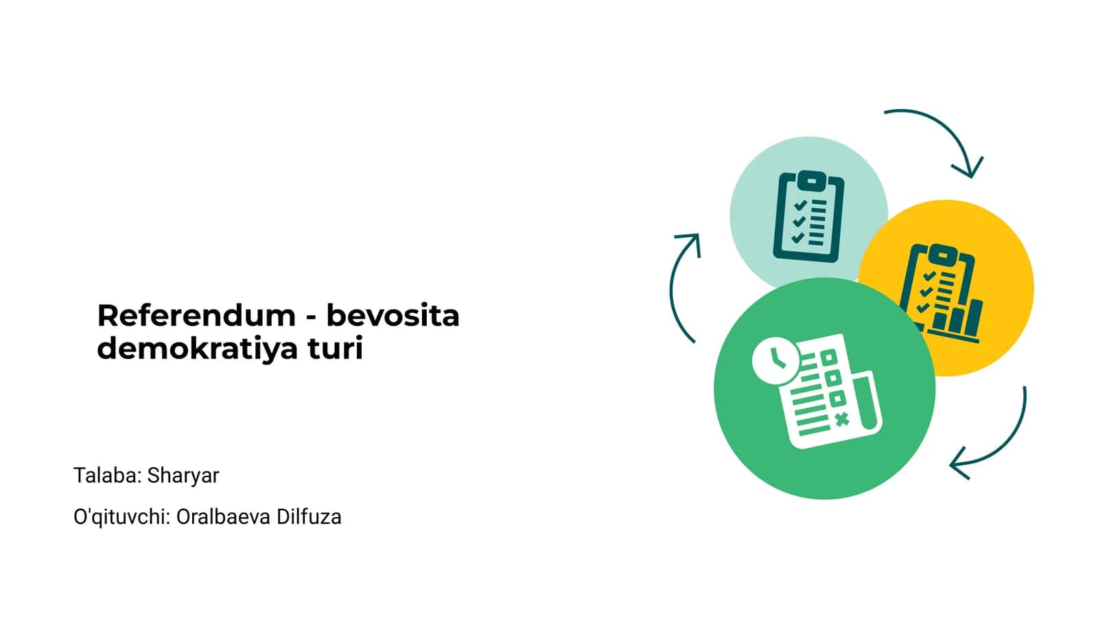 Referendum - bevosita demokratiya turi