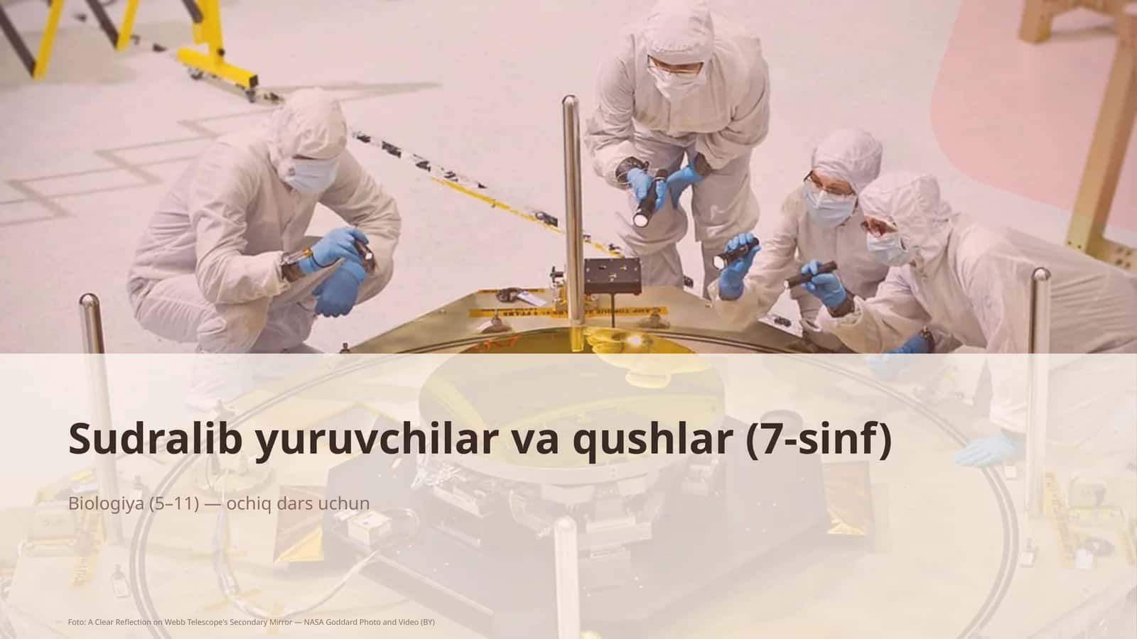Sudralib yuruvchilar va qushlar (7-sinf)
