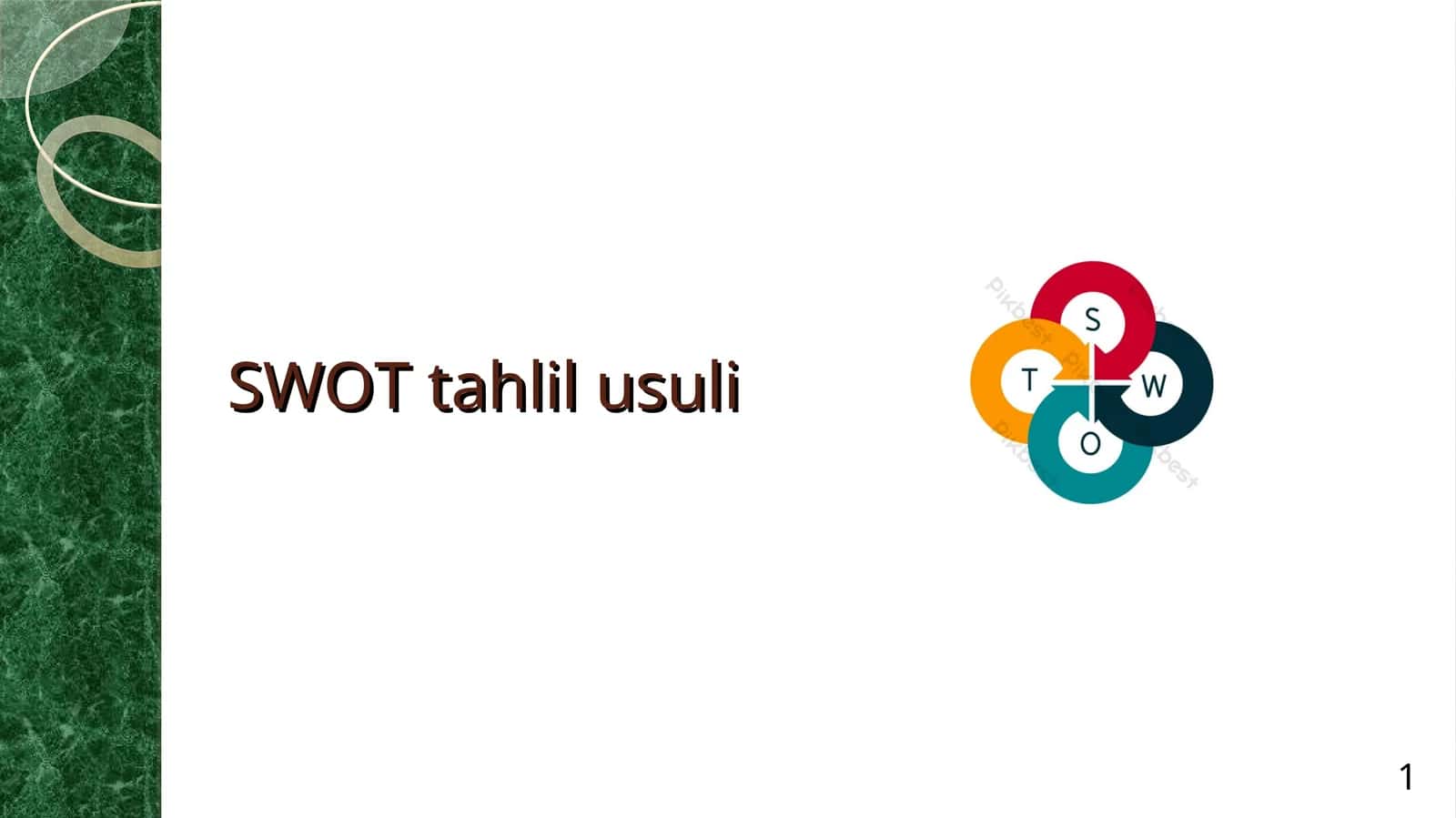 SWOT tahlil usuli