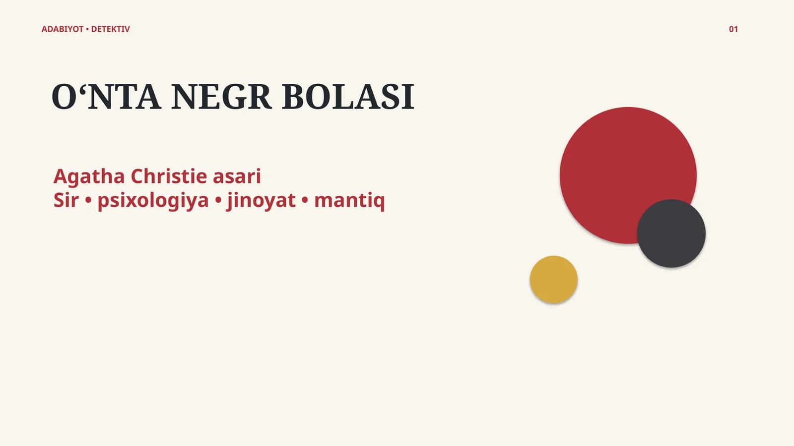 O‘NTA NEGR BOLASI