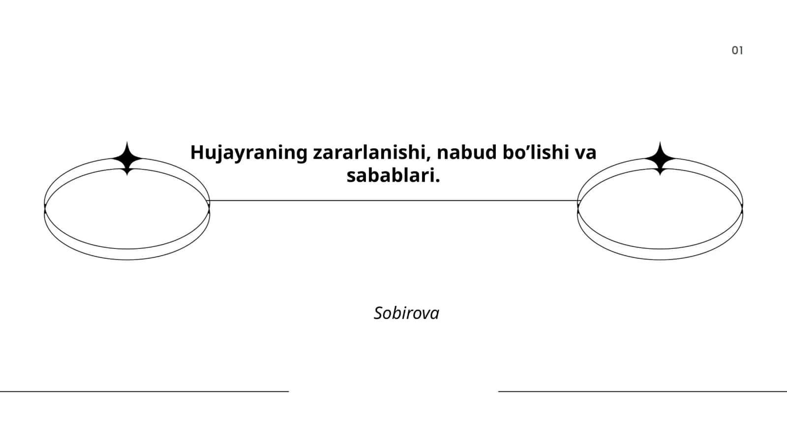 Hujayraning zararlanishi, nabud bo’lishi va sabablari. Sobirova