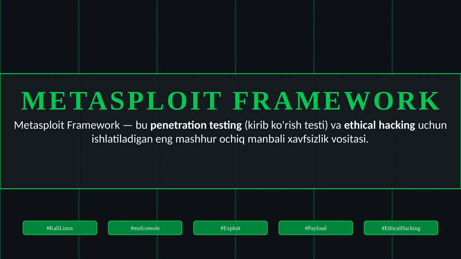 METASPLOIT FRAMEWORK