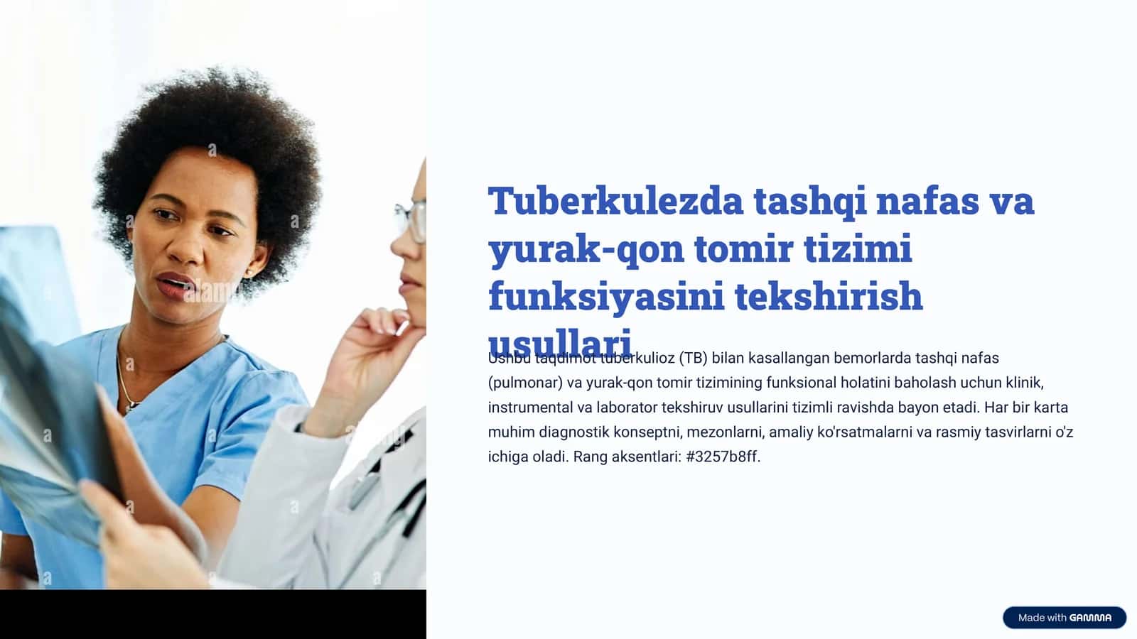 Tuberkulezda tashqi nafas va yurak-qon tomir tizimi funksiyasini tekshirish usullari