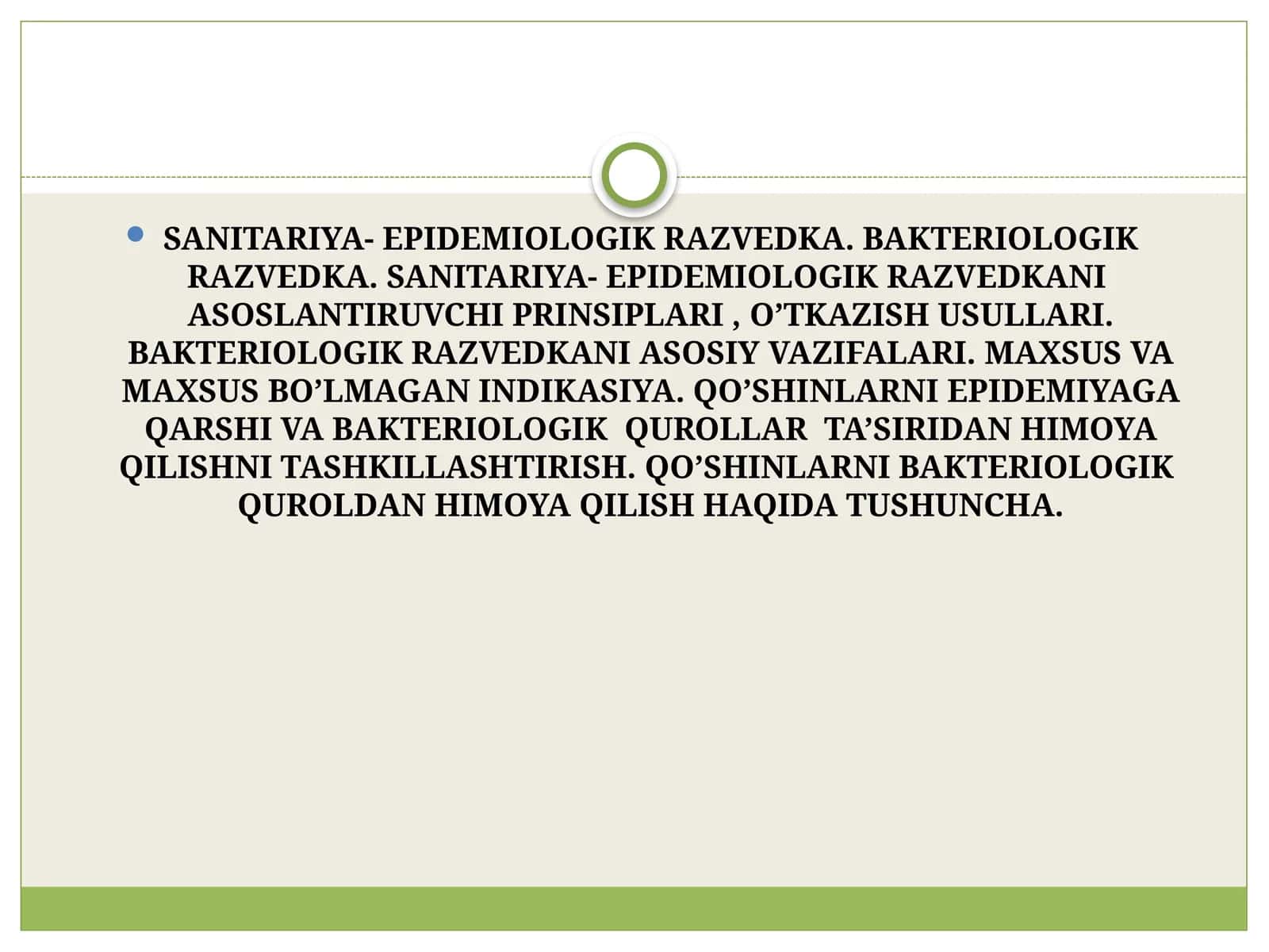 Sanitariya-epidemiologik razvedka