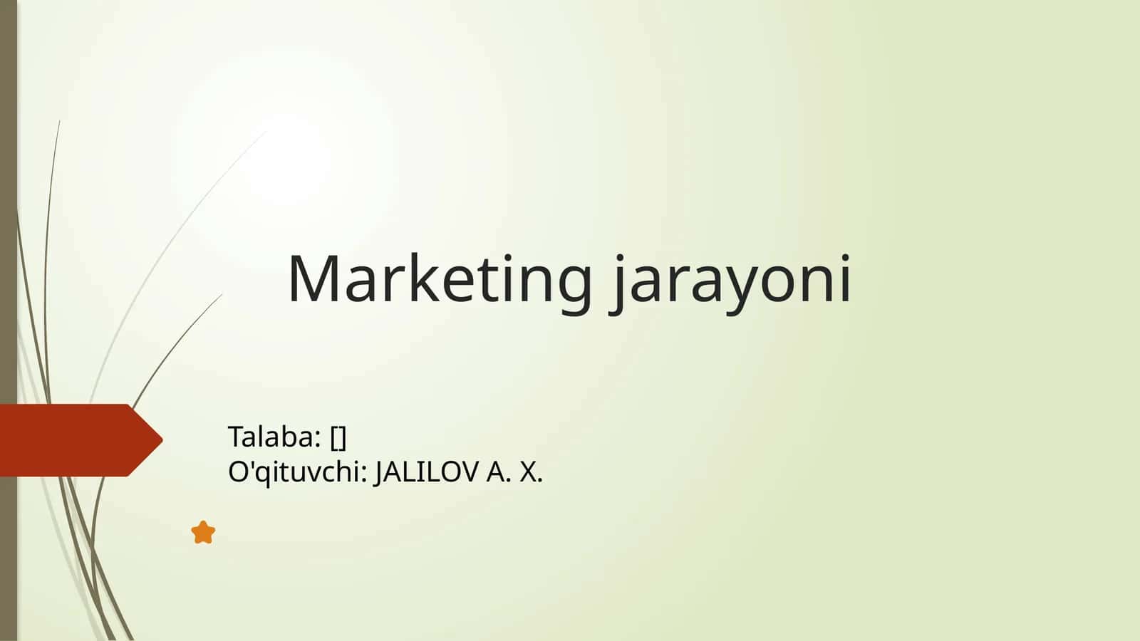 Marketing jarayoni