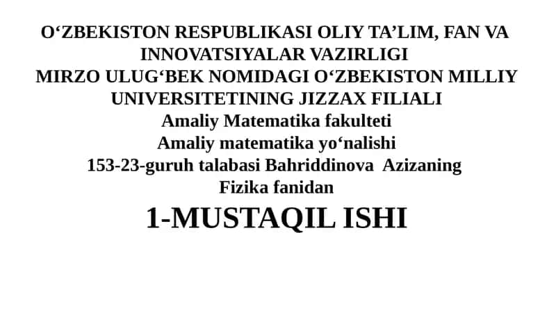 Suyuqlik va gazlar mexanikasi