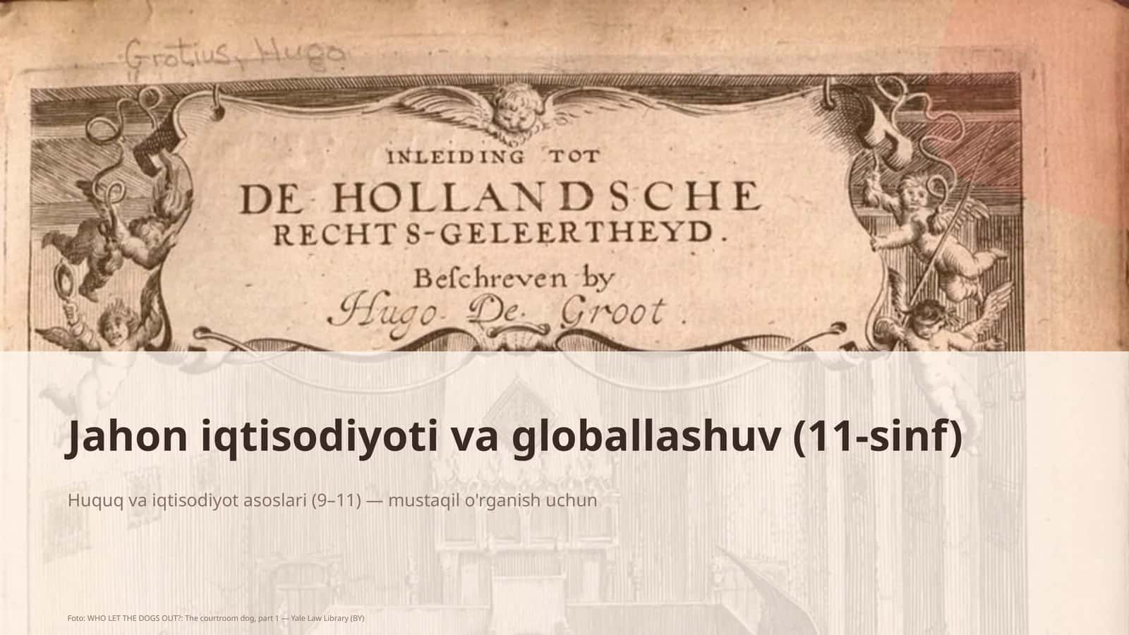 Huquq va iqtisodiyot asoslari (9–11)