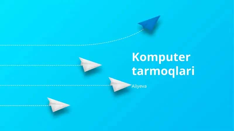 Tarmoq Arxitekturalari