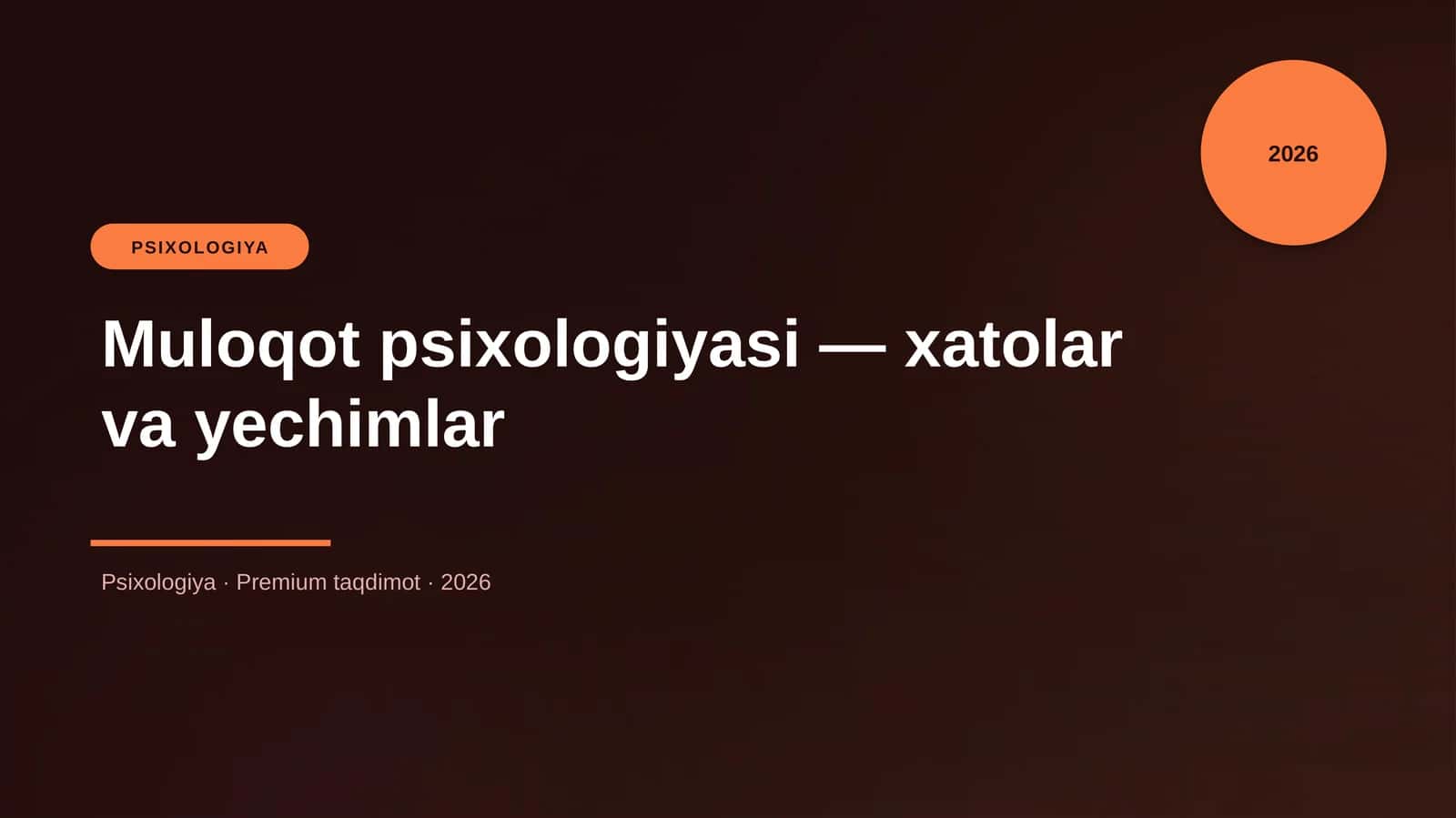 Muloqot psixologiyasi — xatolar va yechimlar