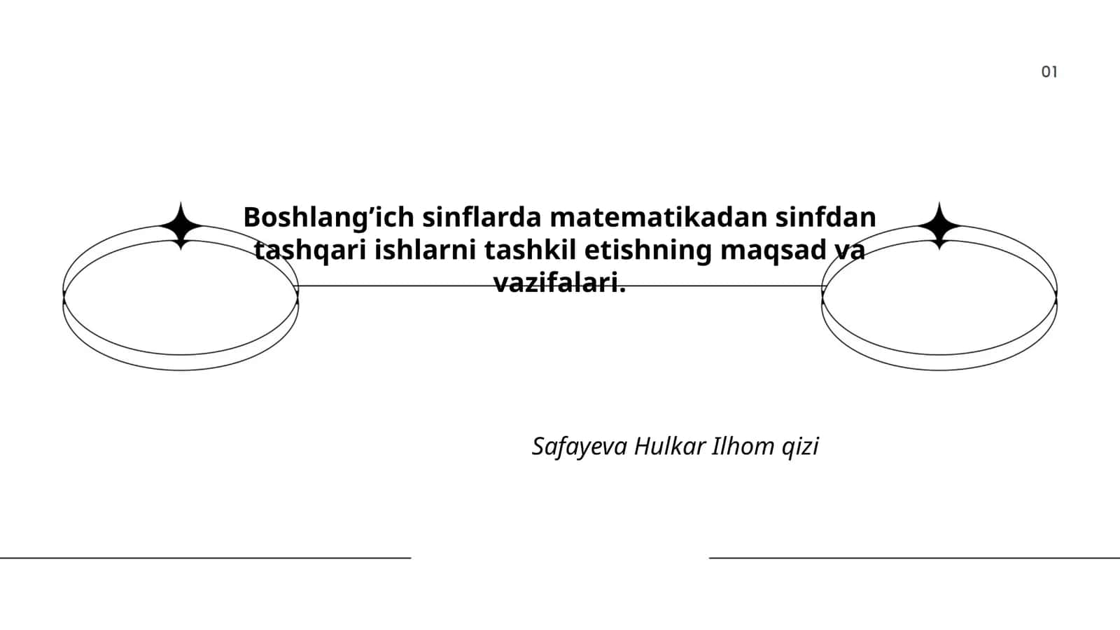 Boshlang’ich sinflarda matematikadan sinfdan tashqari ishlarni tashkil etishning maqsad va vazifalari