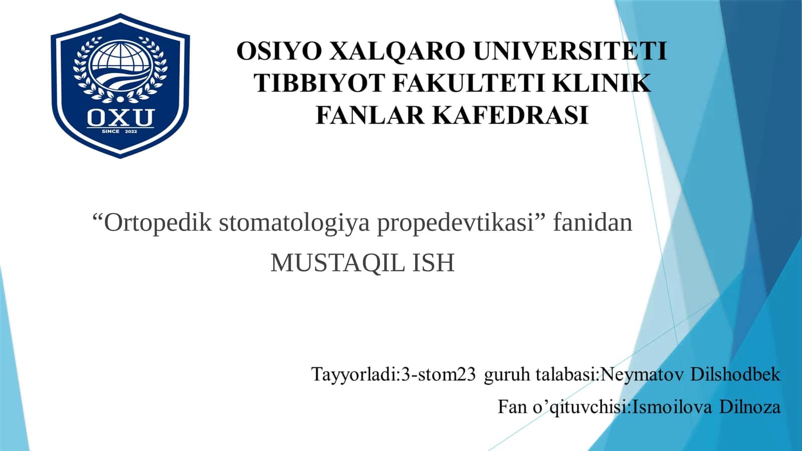 CAD/CAM texnologiyasI