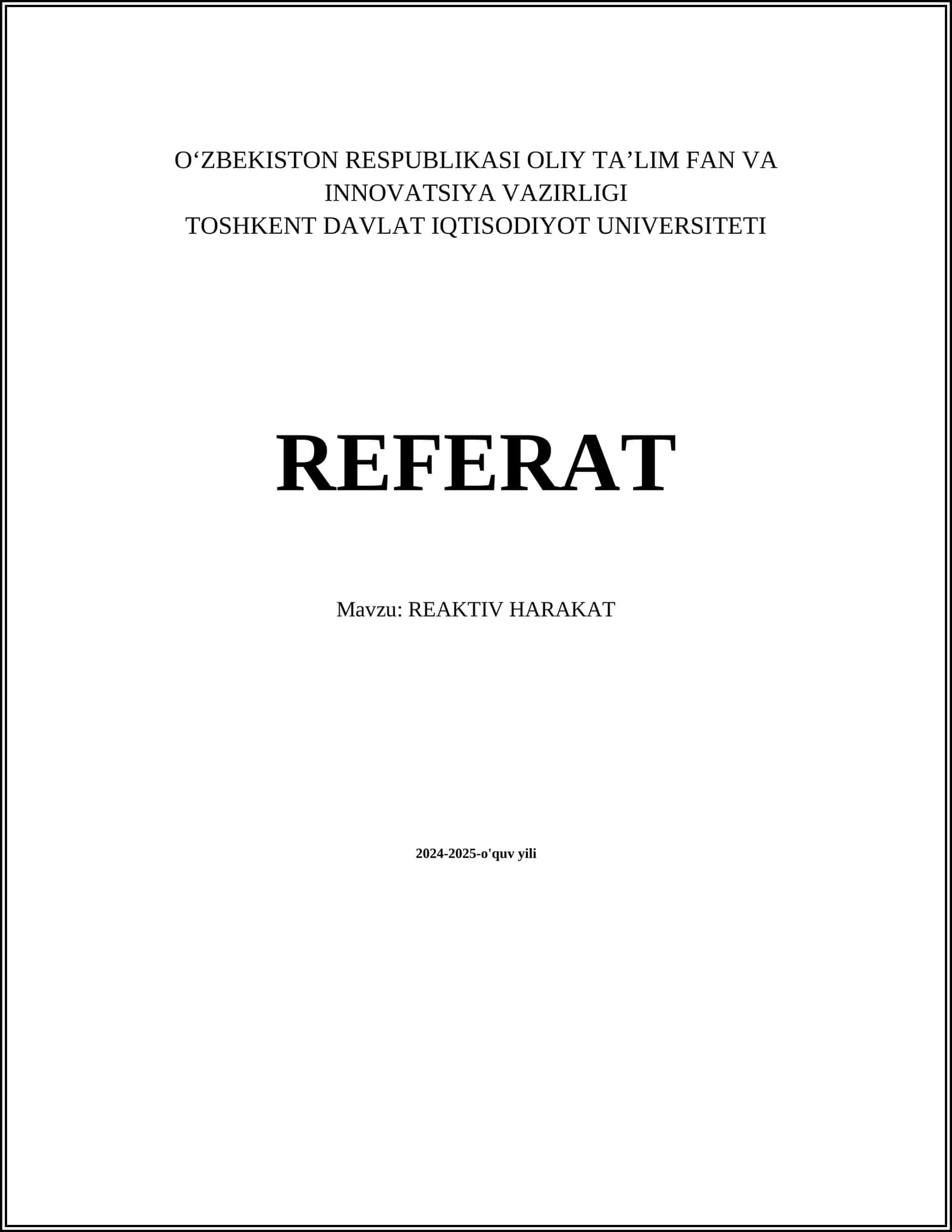 REAKTIV HARAKAT