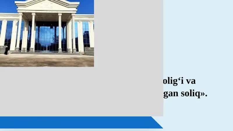 Foyda solig‘i va Aylanmadan olinadigan soliq