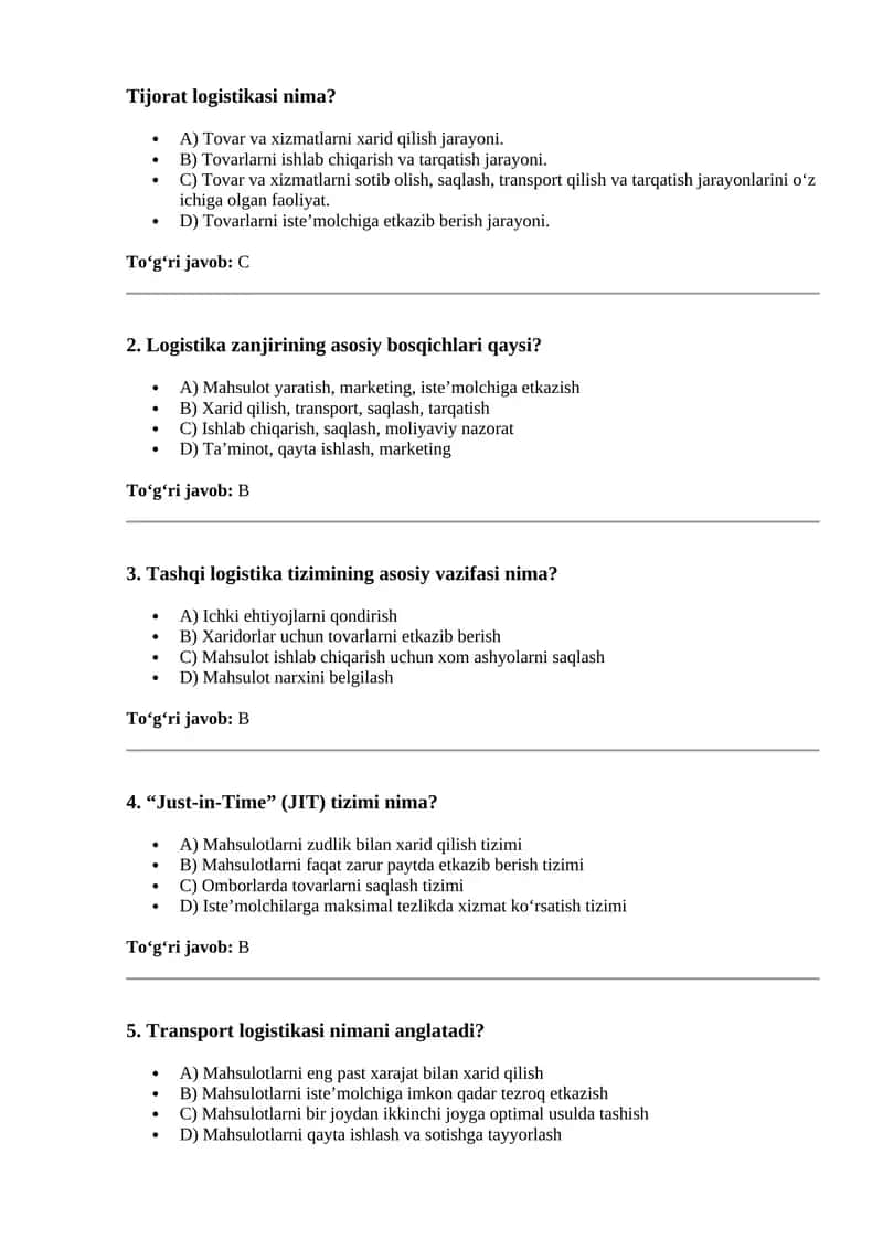 Tijorat logistikasi