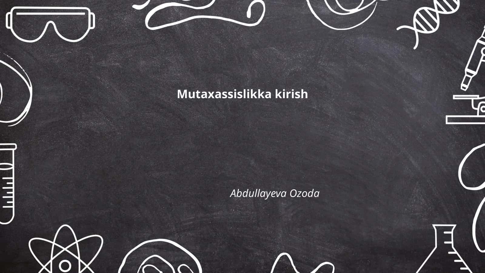 Axborot texnologiyalari asoslari