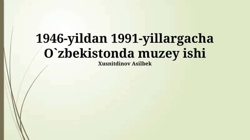 Muzey ishi