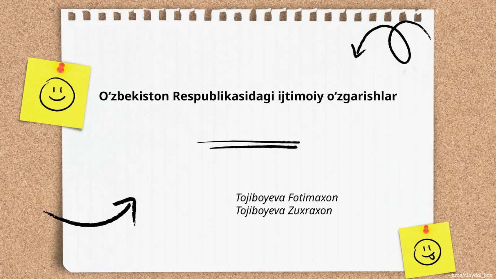 Tojiboyeva Fotimaxon
