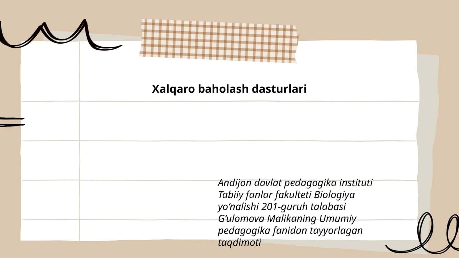 Umumiy pedagogika fanidan tayyorlagan taqdimoti