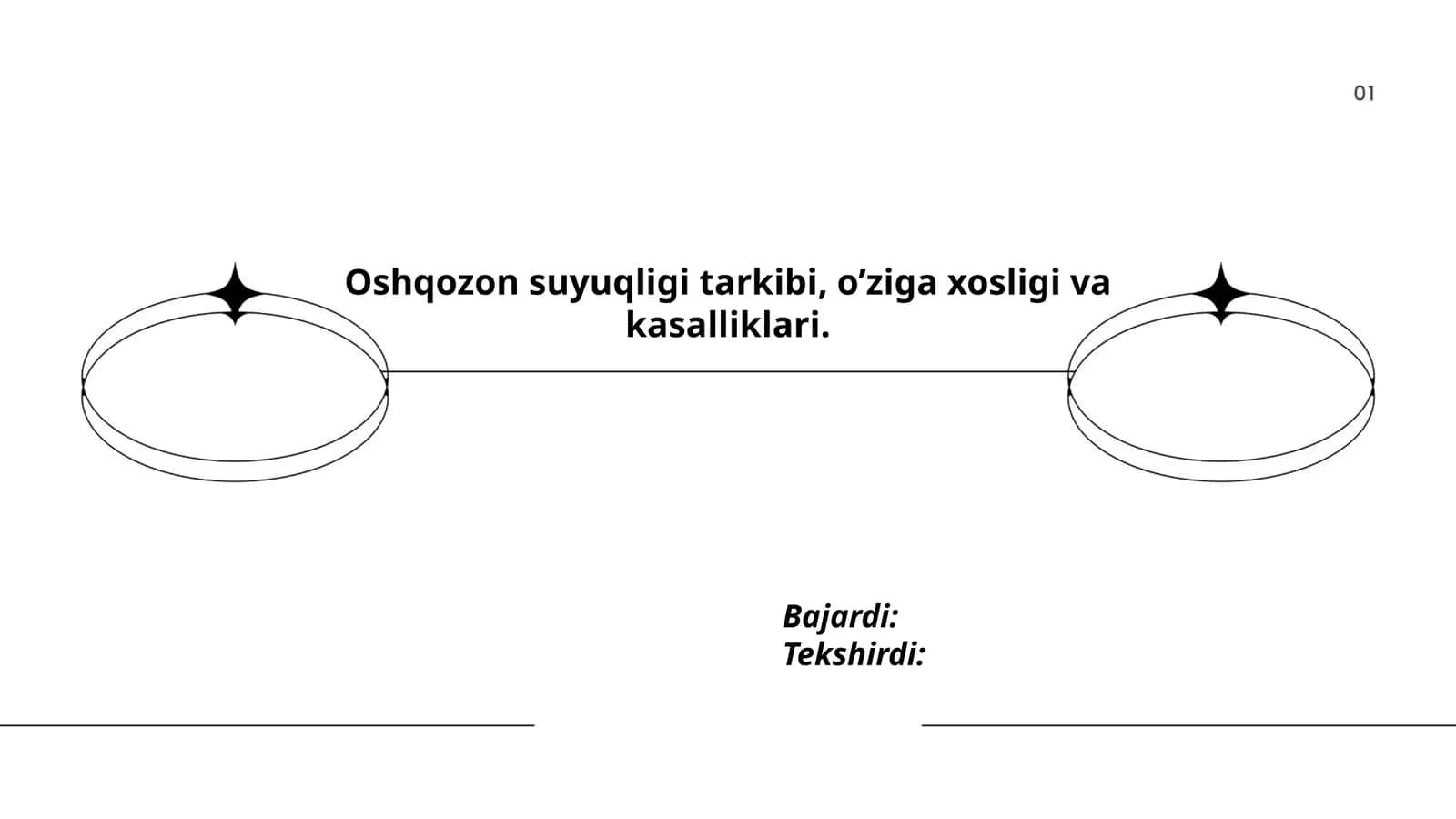 Oshqozon suyuqligi tarkibi, o’ziga xosligi va kasalliklari