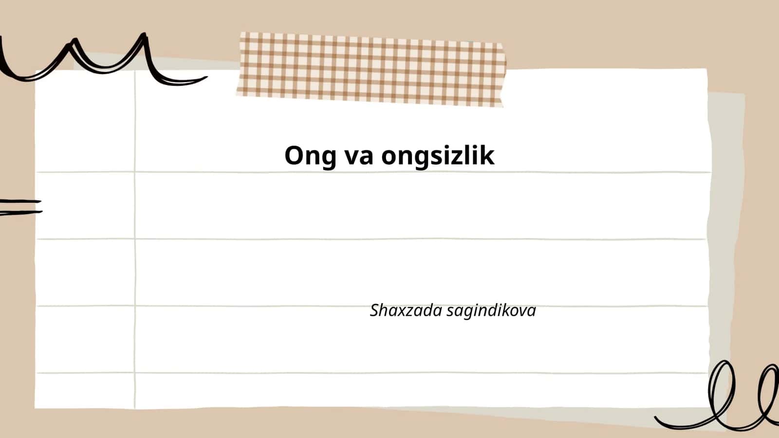 Ong va bilish jarayonlari