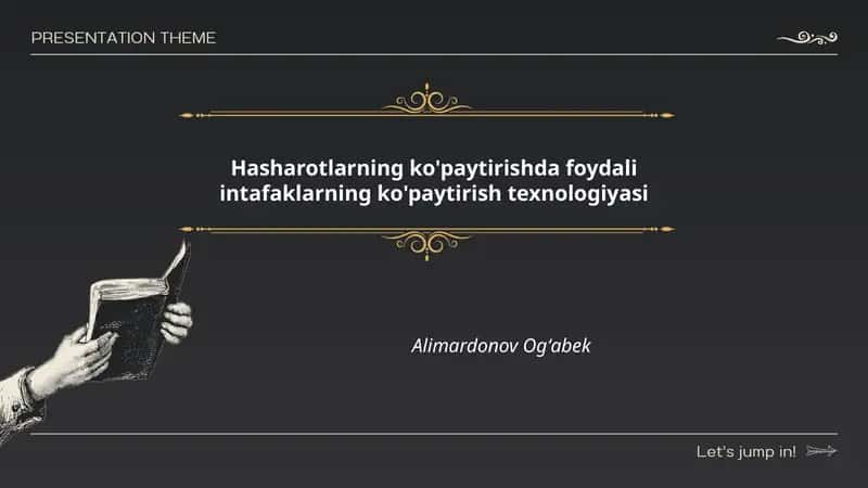 Hasharotlarning ko'paytirishda foydali intafaklarning ko'paytirish texnologiyasi