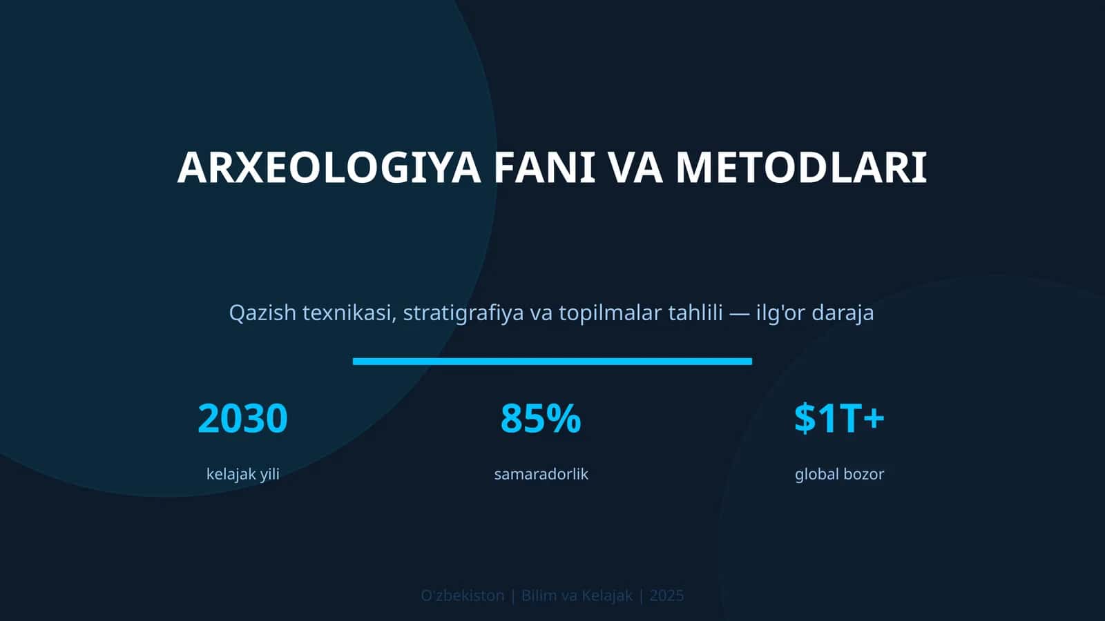 ARXEOLOGIYA FANI VA METODLARI