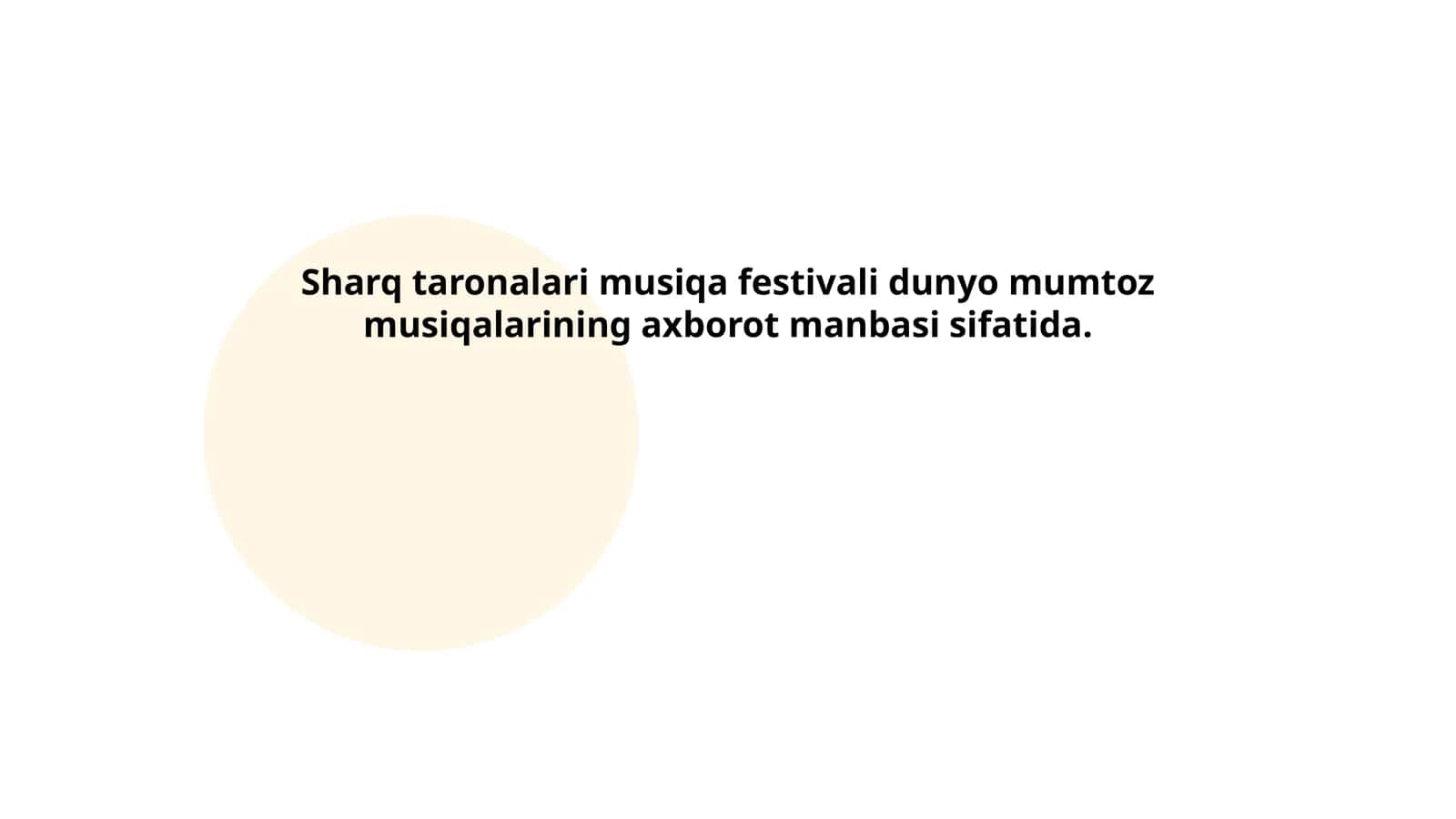 Sharq taronalari musiqa festivali