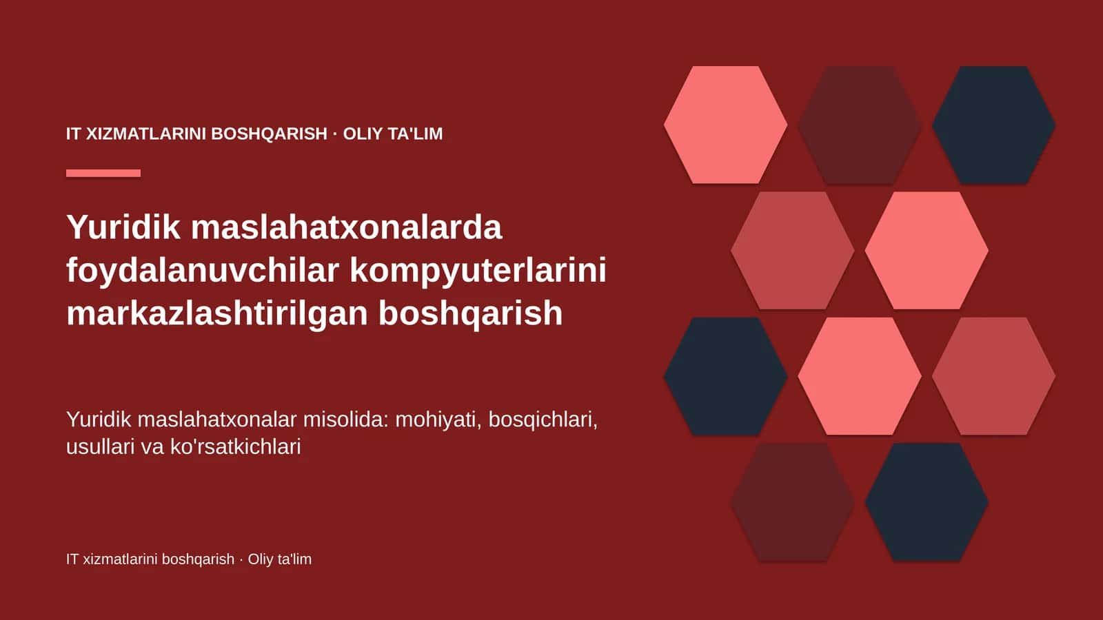 Asosiy xizmat — qisqa huquqiy maslahat va tushuntirish