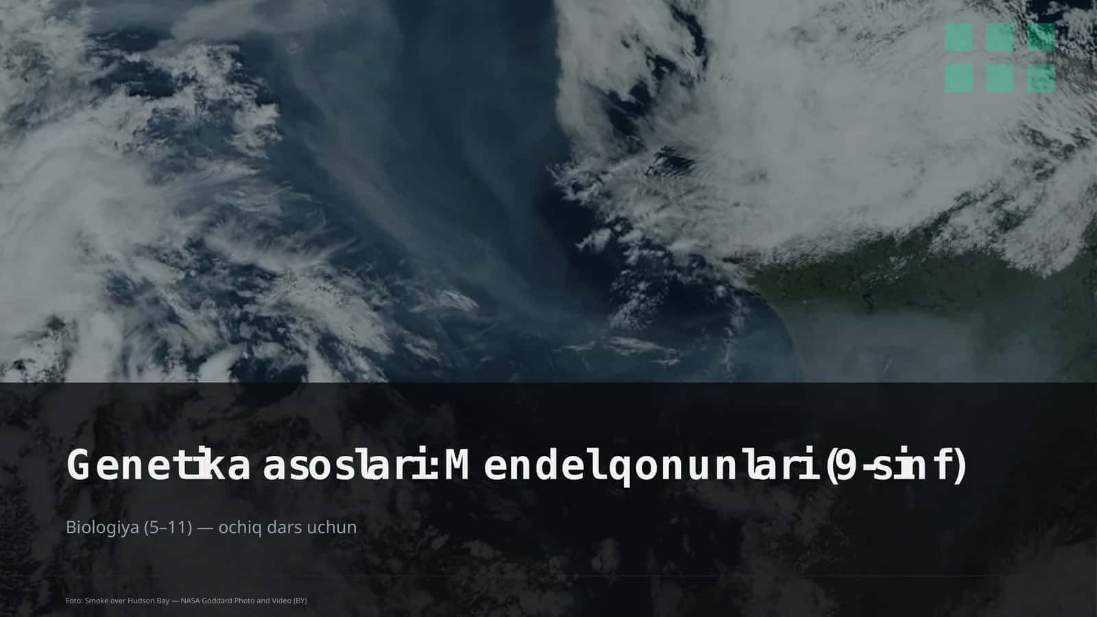 Genetika asoslari: Mendel qonunlari (9-sinf)