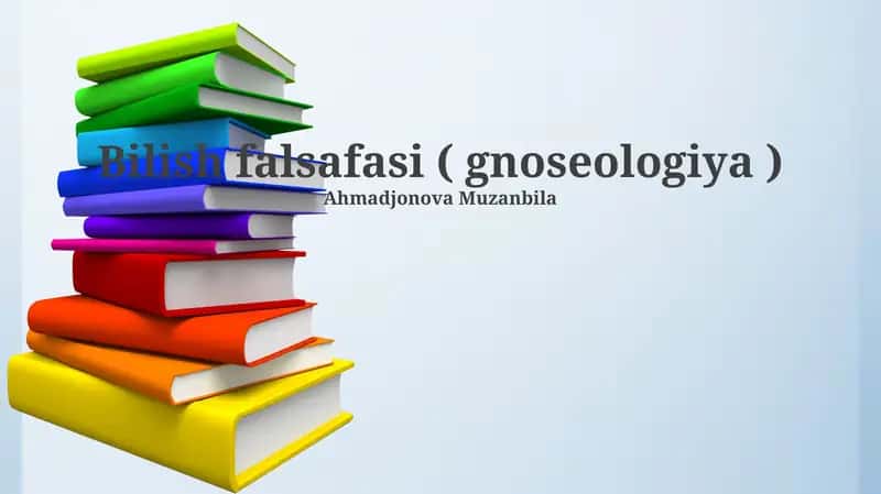Bilish falsafasi (gnoseologiya)