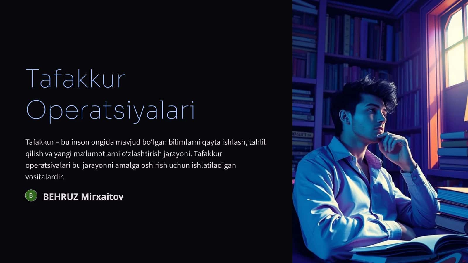 Tafakkur Operatsiyalari