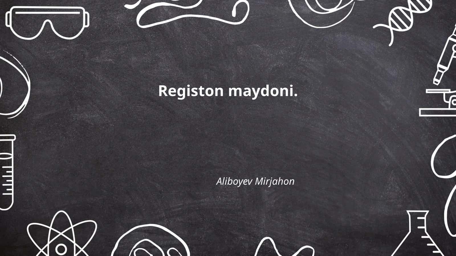Registon maydoni