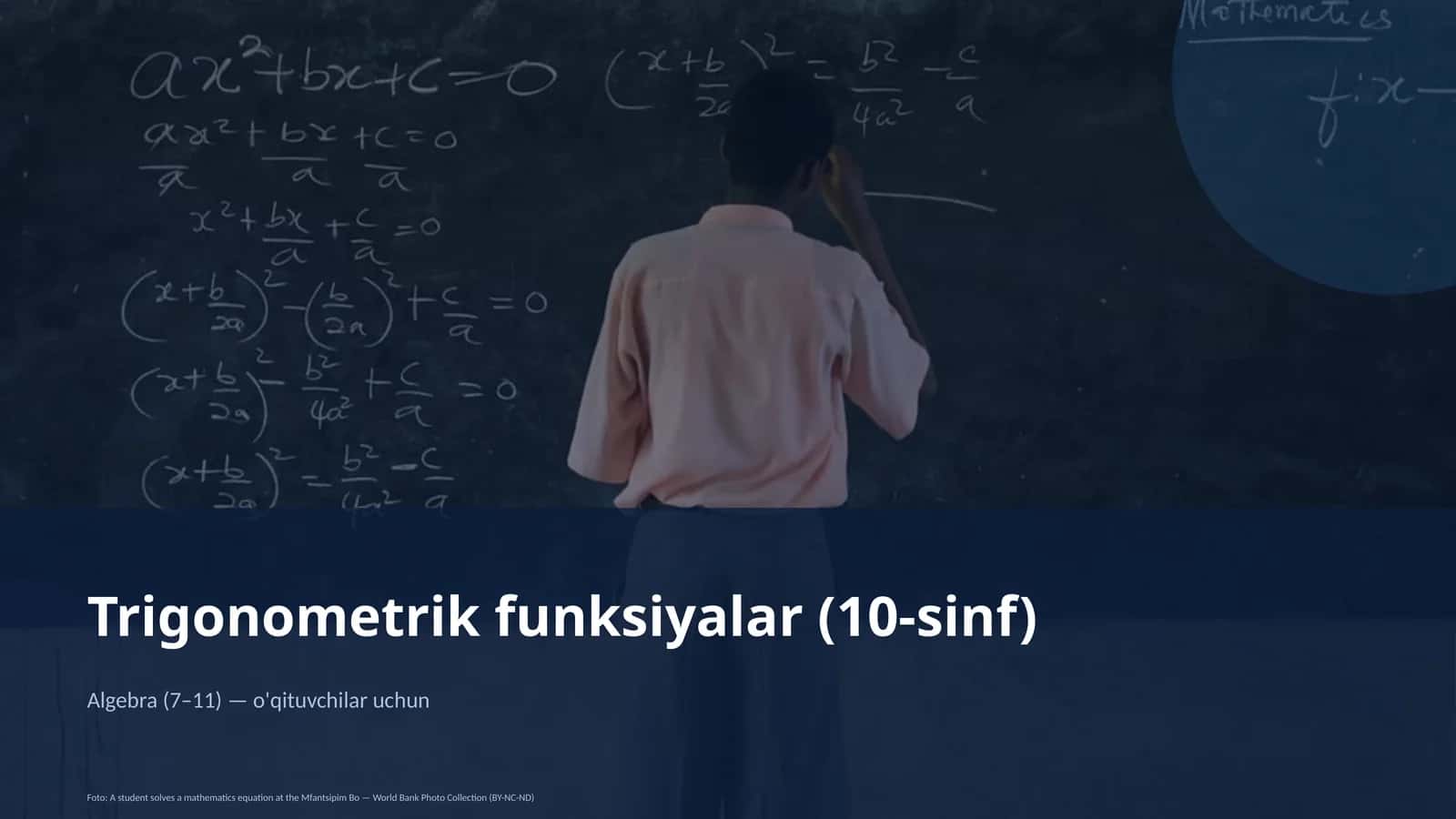 Trigonometrik funksiyalar (10-sinf)