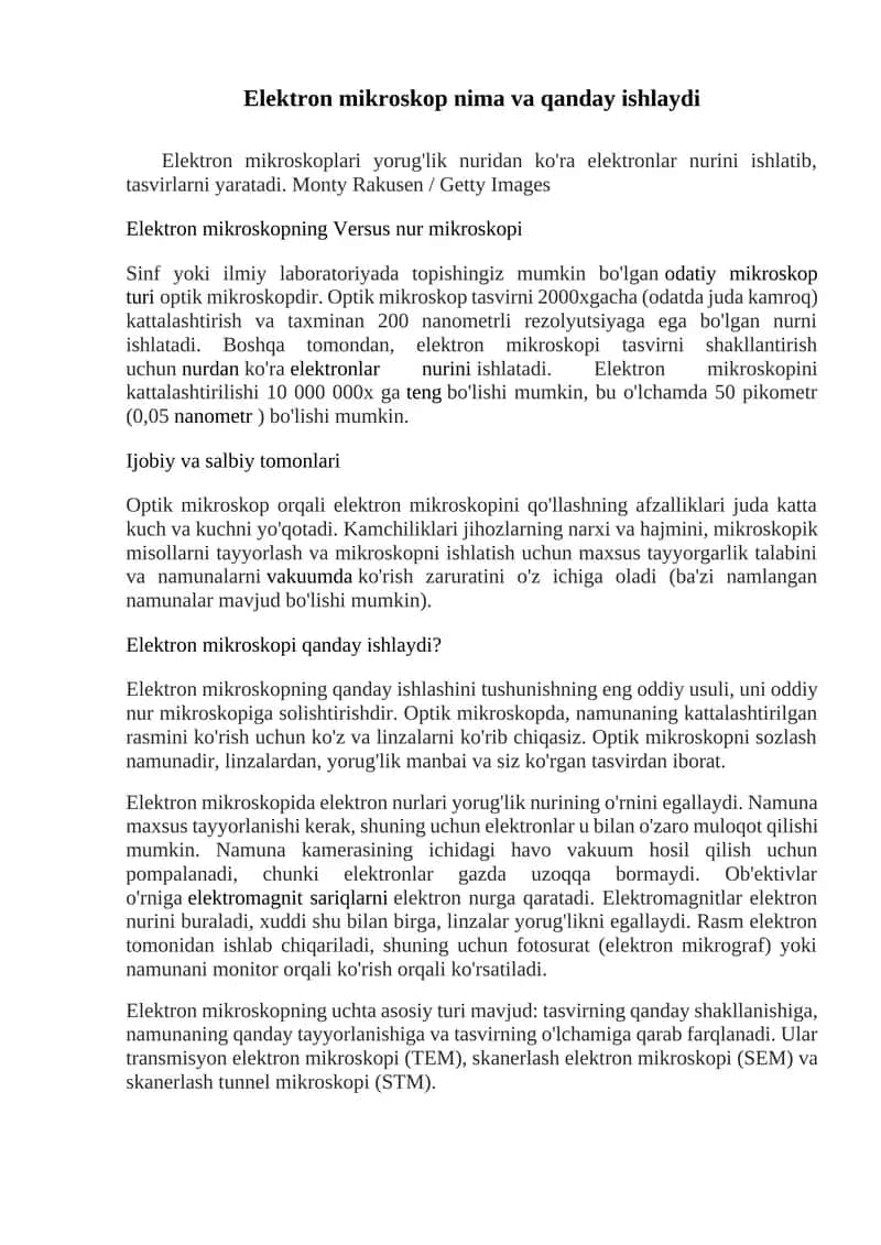 Elektron mikroskop