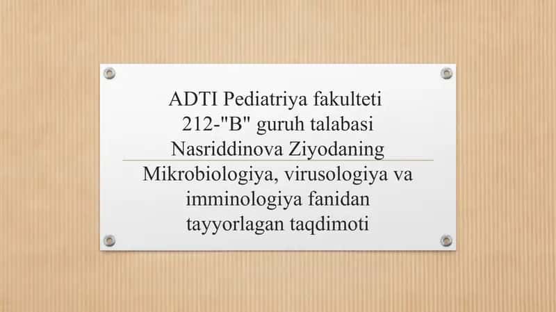 Meningokokklar va pnevmokokklar